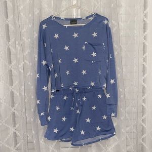 SET Blue and White Stars Blue Piece Set